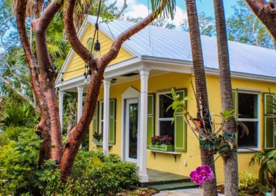 Traditional Yellow house on Florida Keys